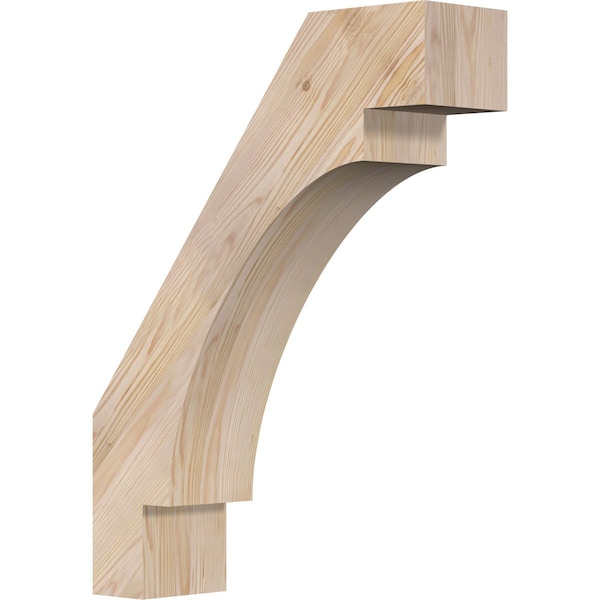 Ekena Millwork 5 1/2"W x 20"D x 26"H Merced Smooth Knee Brace, Douglas Fir BRC06X20X26MRC00SDF - main
